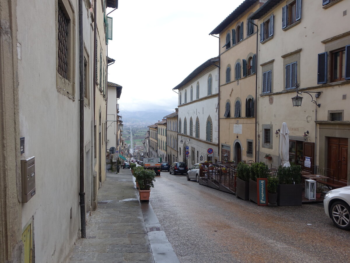 Anghiari, historische Gebude am Corso Giacomo Matteotti (02.04.2022)