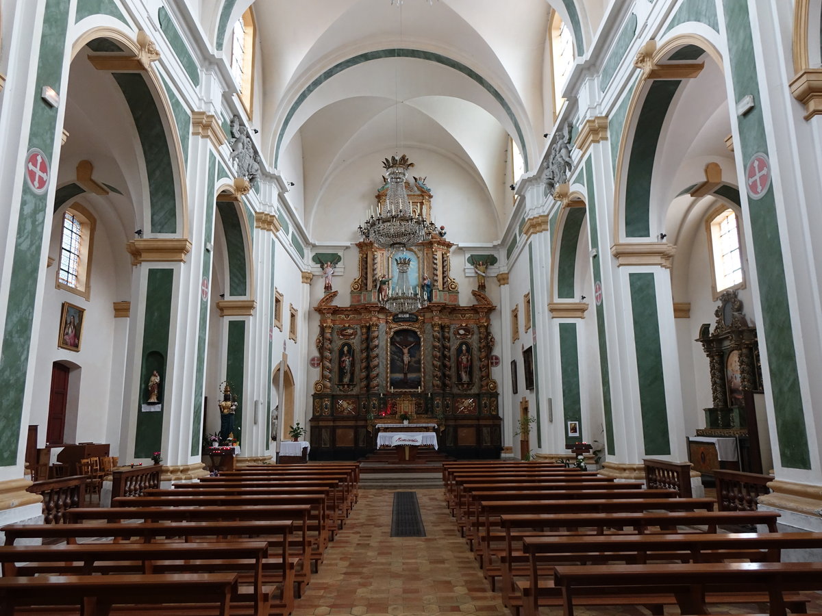 Annecy, barocker Innenraum der St. Francois Kirche (17.09.2016)