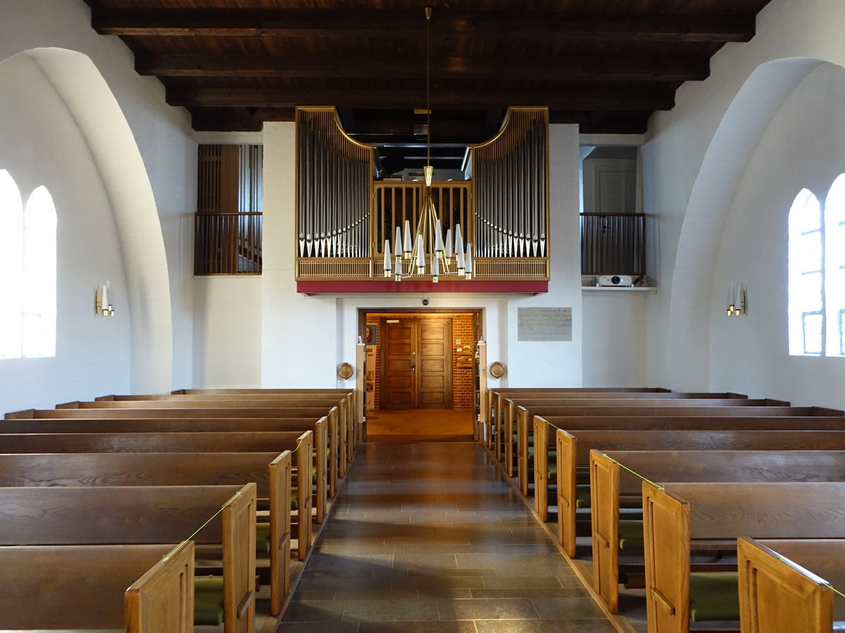 Ans, Orgelempore in der evangelischen Kirche (20.09.2020)