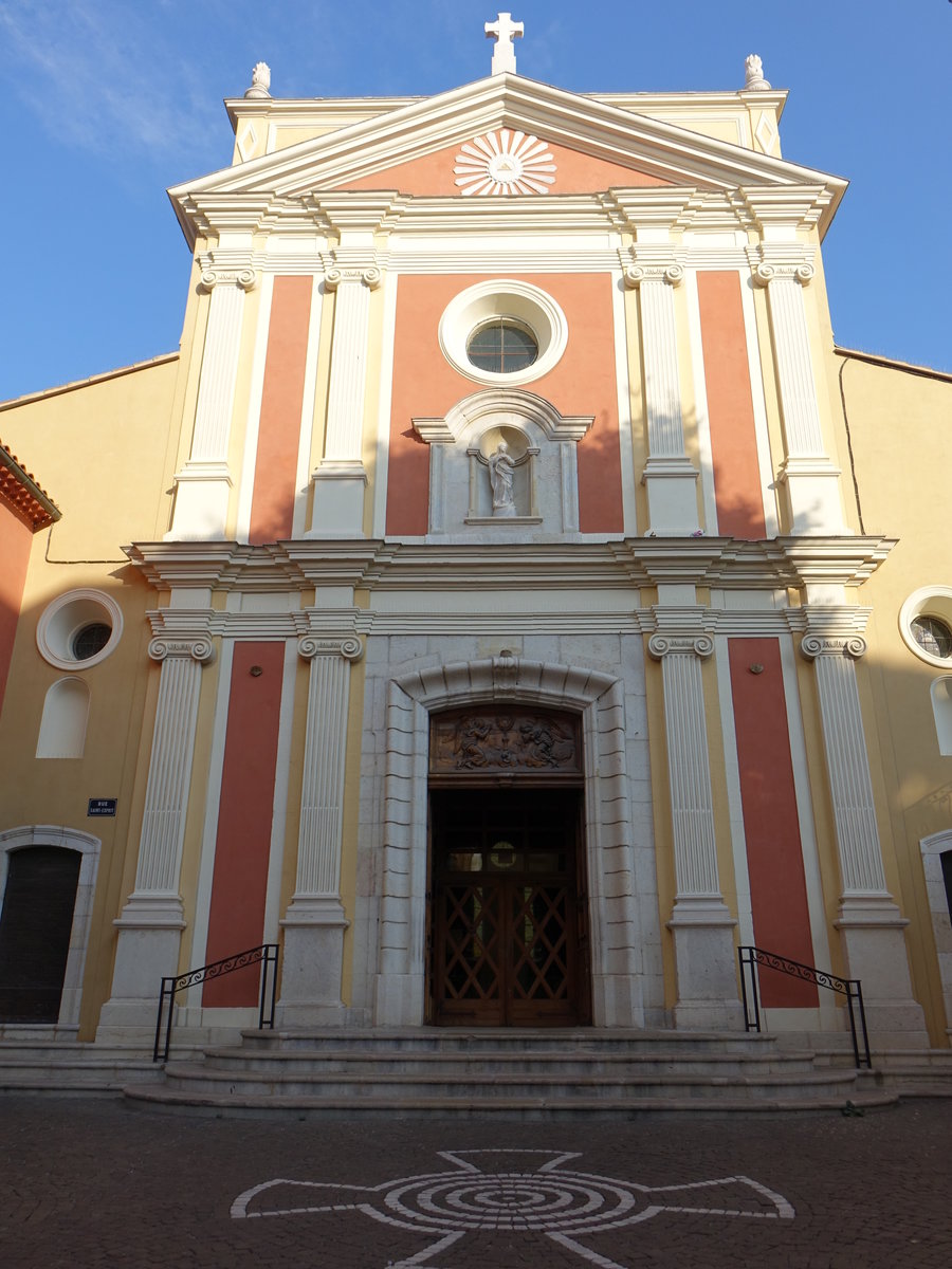 Antibes, Kathedrale Notre-Dame-de-la-Platea, erbaut im 17. Jahrhundert (27.09.2017)