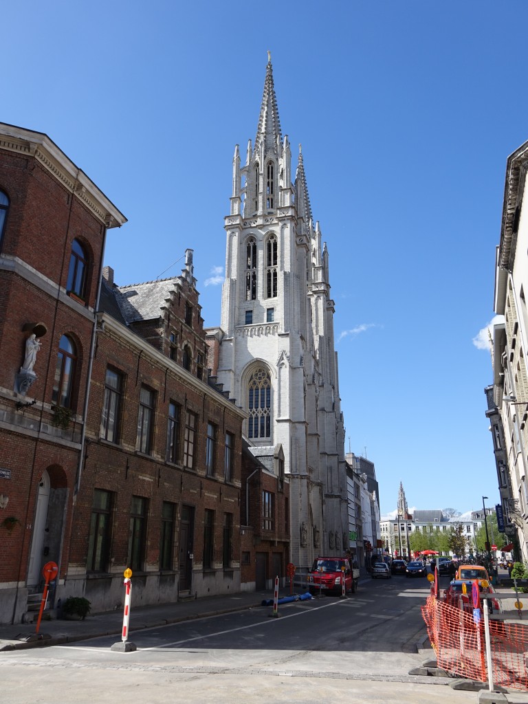Antwerpen, neugotische St. Joris Kirche, erbaut ab 1846 durch Leon Suys (28.04.2015) 