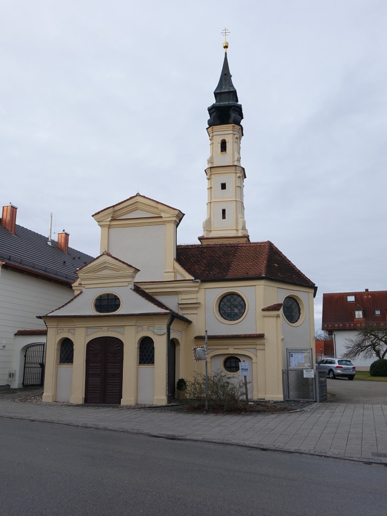 Anzing, ehem. Schlokapelle, erbaut 1692 durch Anton Benno Hger (09.02.2016)