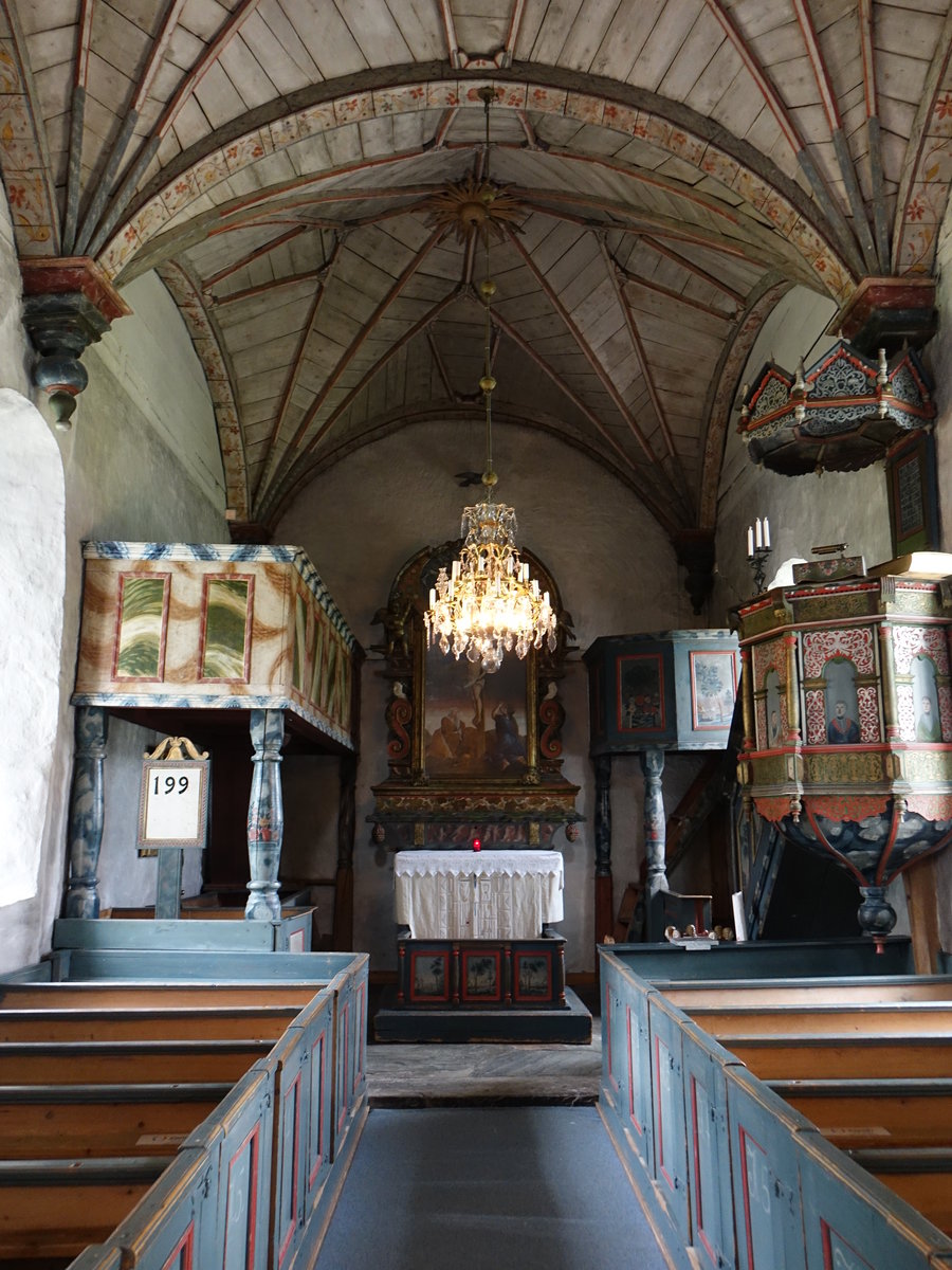 Are, Altar, Kanzel und Empore in der Gamla Kyrka (18.06.2017)