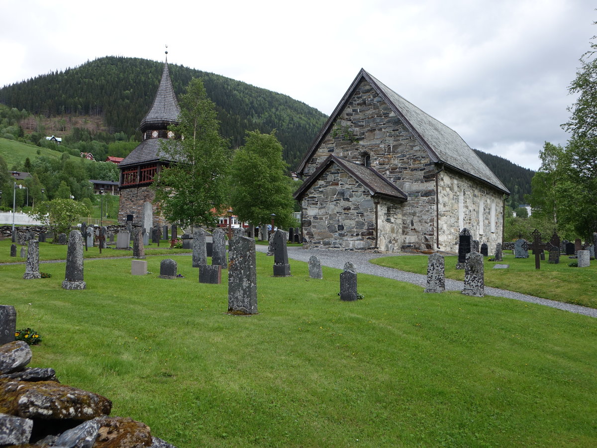 Are, Gamla Kyrka, erbaut im 12. Jahrhundert, 1736 erweitert (18.06.2017)