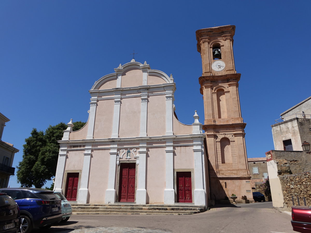 Aregno, Pfarrkirche Saint-Antoine, erbaut ab 1730 (19.06.2019)