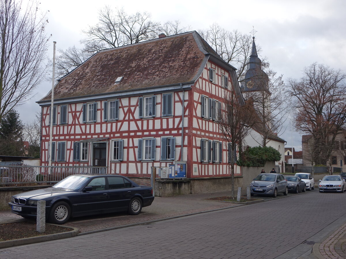 Arheilgen, evangelisches Pfarrhaus in der Messeler Strae (25.12.2019)