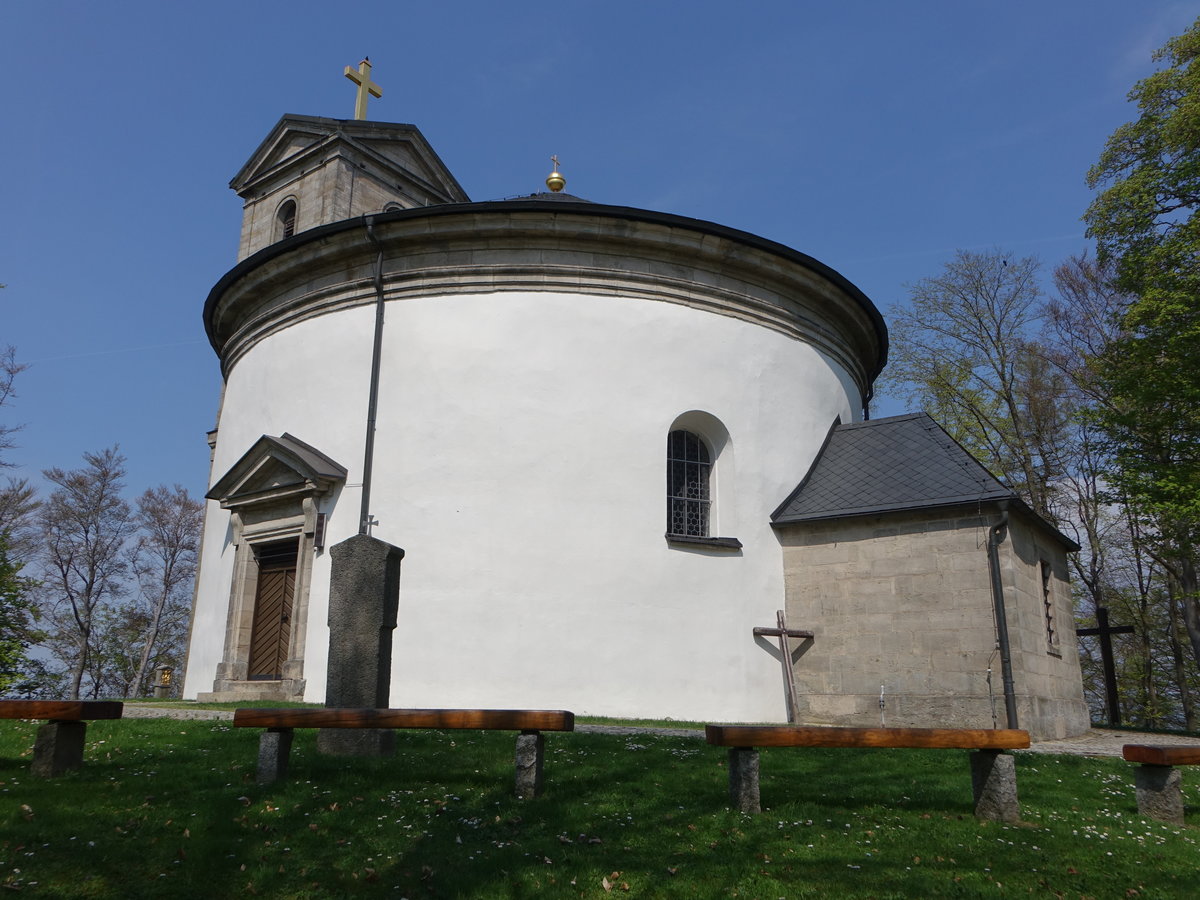 Armesberg,  Wallfahrtskirche „Zur Heiligsten Dreifaltigkeit“, erbaut von 1822 bis 1836 (22.04.2018)