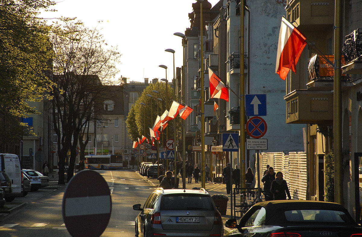 Armii Krajowej in Świnoujście (Swinemnde).Aufnahme: 5. Mai 2016.