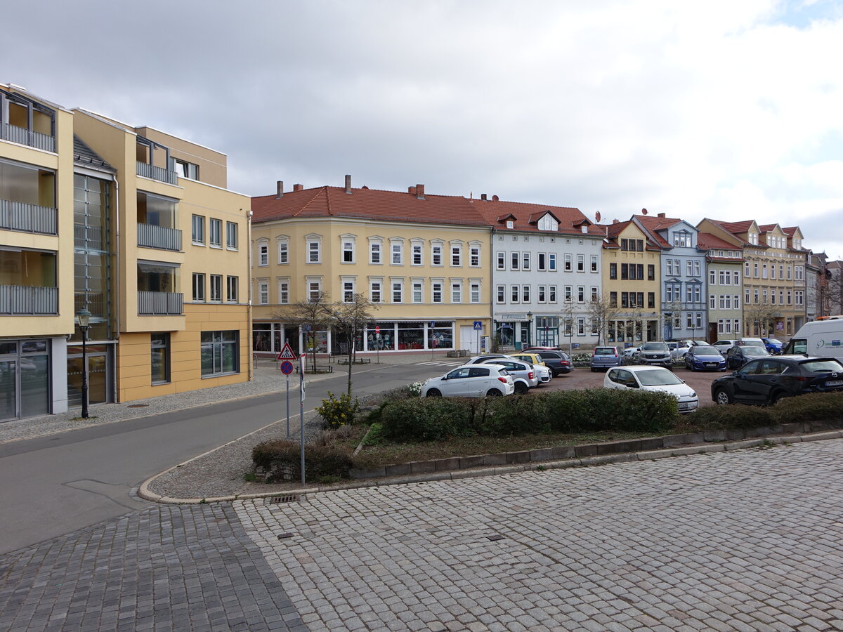 Arnstadt, Gebude am unteren Marktplatz (16.04.2022)