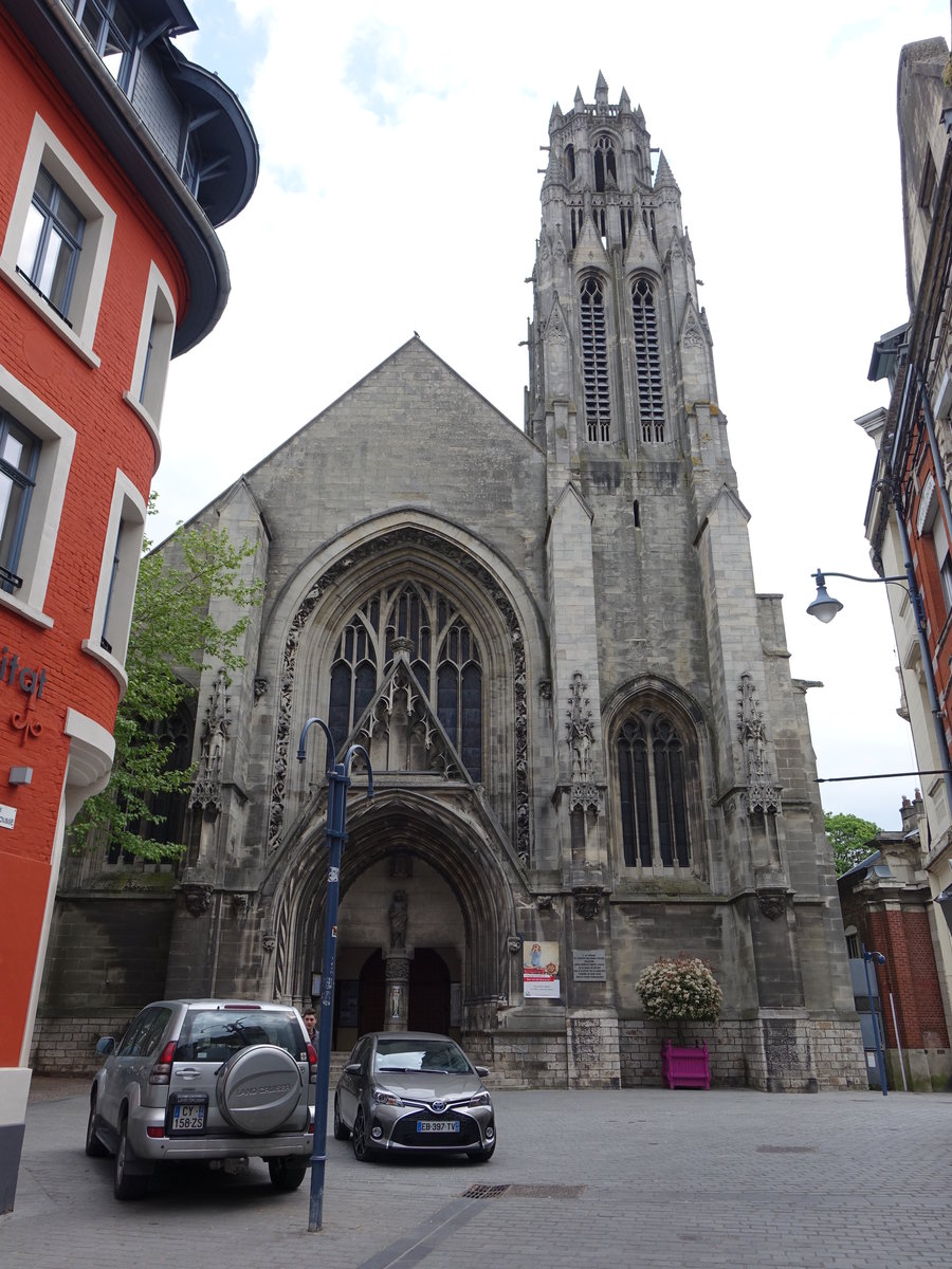 Arras, gotische St. Jean Kirche, erbaut ab 1564 (15.05.2016)