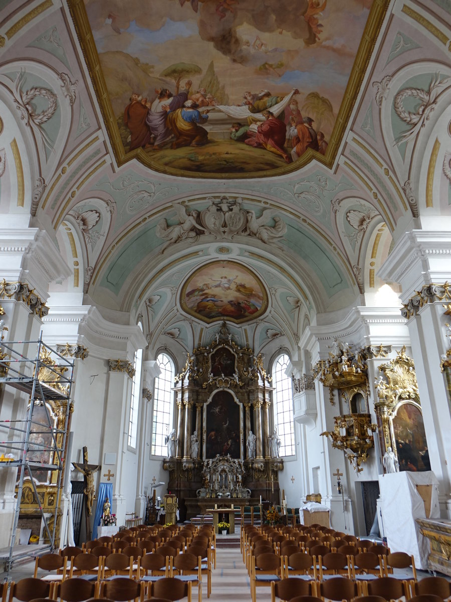 Asbach, kath. Pfarrkirche St. Matthus, erbaut 1770 von Francois Cuvillies (20.10.2018)