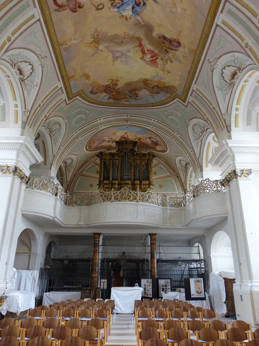 Asbach, Orgelempore in der kath. Pfarrkirche St. Matthus (20.10.2018)