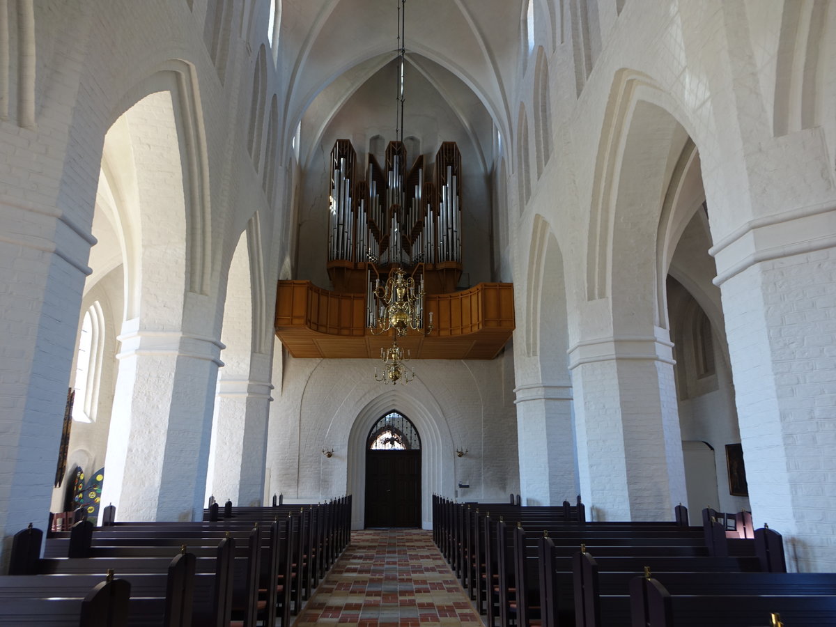 Assens, Orgel von 1964 in der St. Marien Kirche, erbaut von Marcussen und Sn (06.06.2018)