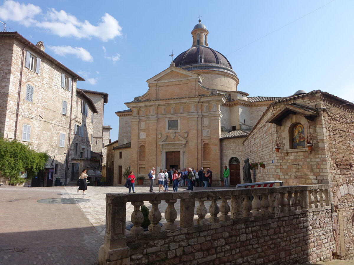 Assisi,  Kirche Chiesa Nuova, erbaut ab 1615 durch Philipp III. (26.03.2022)