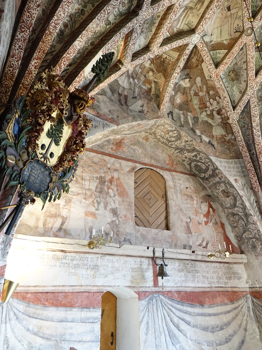 Atvidaberg, Sterngewlbe im Chor der Gamla Kyrka (14.06.2016)