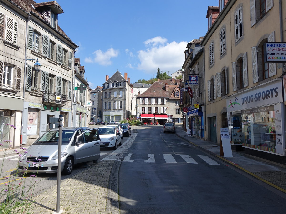 Aubusson, Huser in der Grande Rue (21.09.2016)