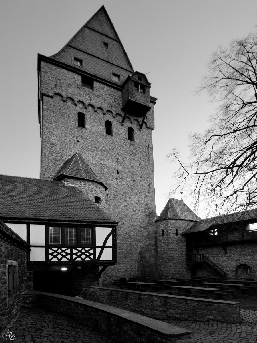 Auf dem Gelnde der Burg Altena entstand die erste Jugendherberge der Welt. (Februar 2015)