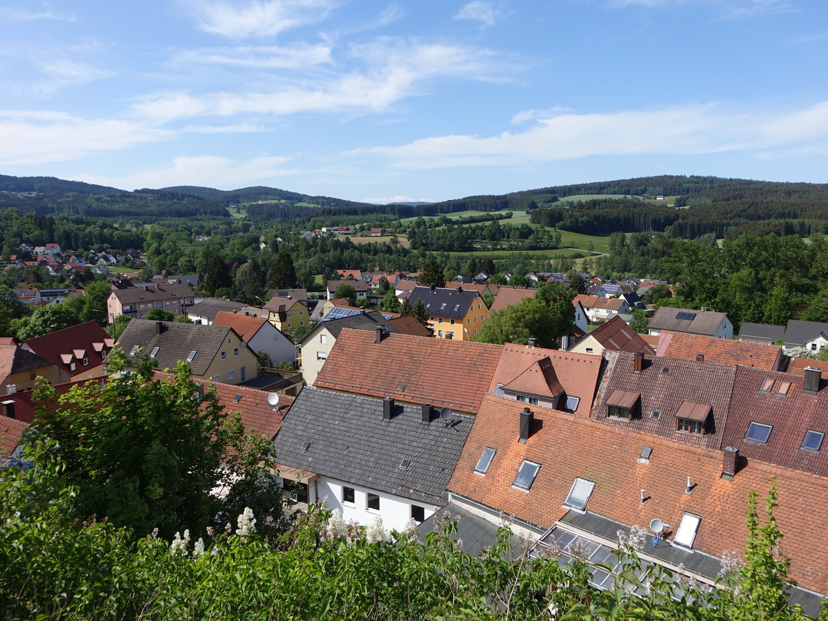 Ausblick auf die Altstadt der Oberpflzer Stadt Pleystein (20.05.2018)