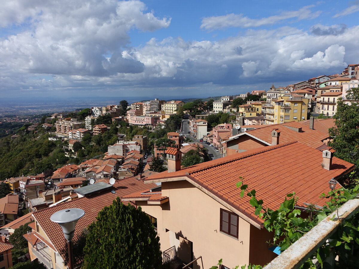 Ausblick auf die Altstadt von Rocca di Papa (19.09.2022)