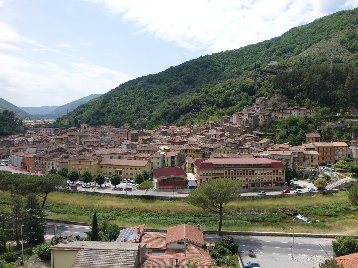 Ausblick auf das Centro Storico von Antrodoco, Provinz Rieti (25.05.2022)