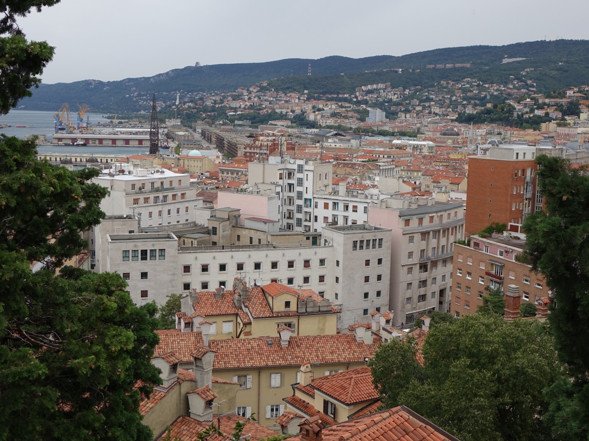 Aussicht auf die Altstadt von Triest (24.09.2015)