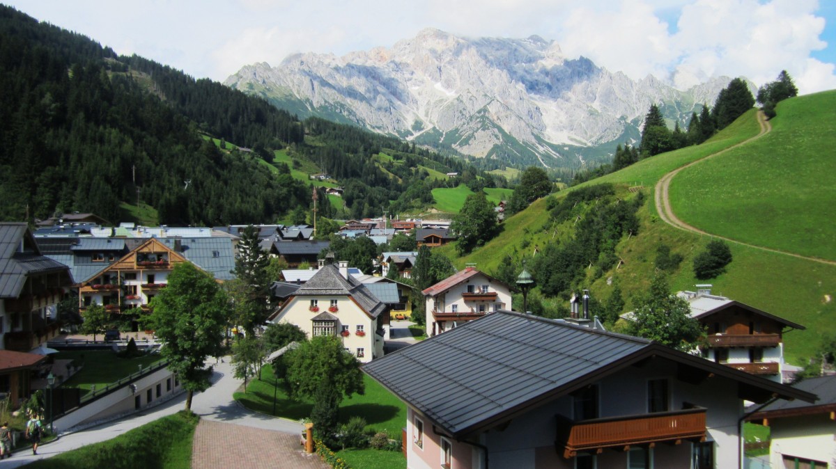 Aussicht auf Dienten am Hochknig (01.08.2014)