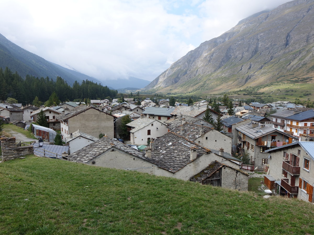 Aussicht auf den Ort Bessans im Nationalpark Vanoise (24.09.2016)