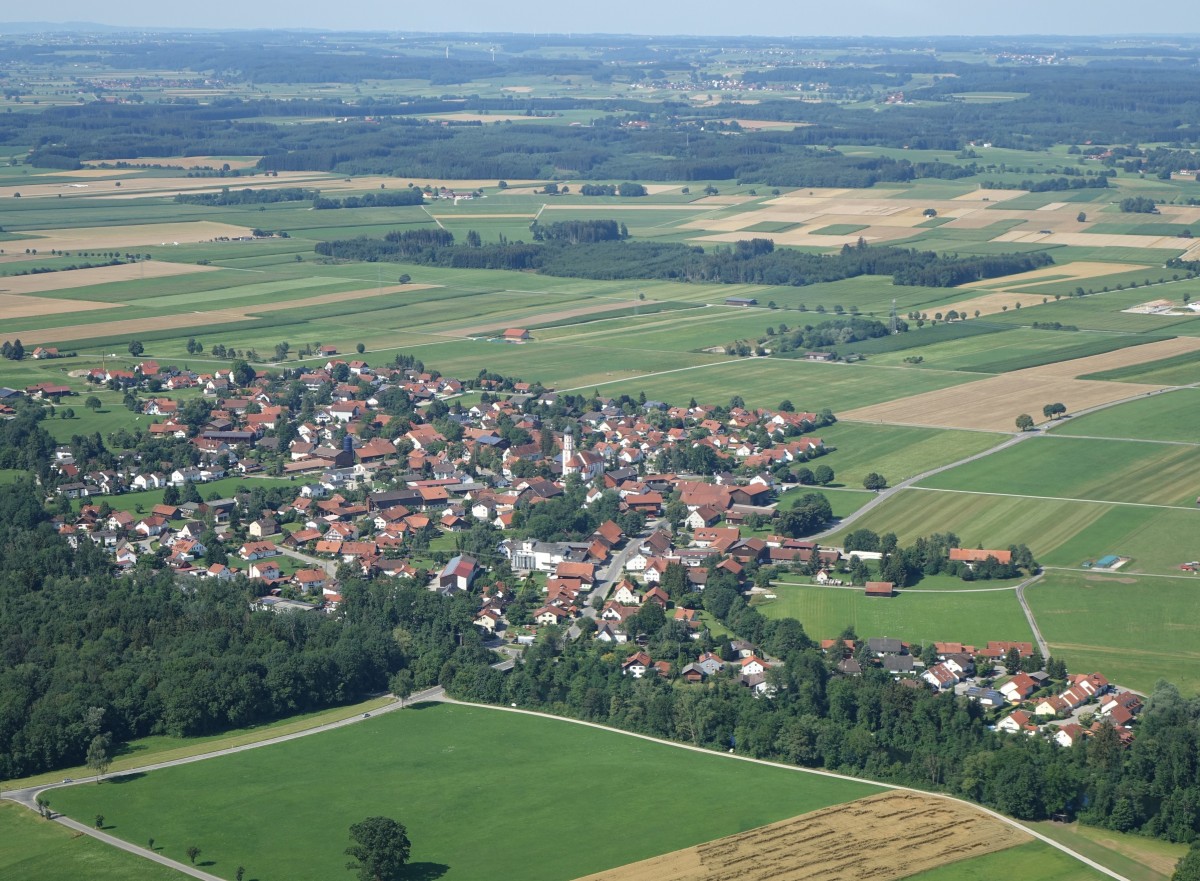 Aussicht auf Stockheim bei Bad Wrishofen (26.07.2015)