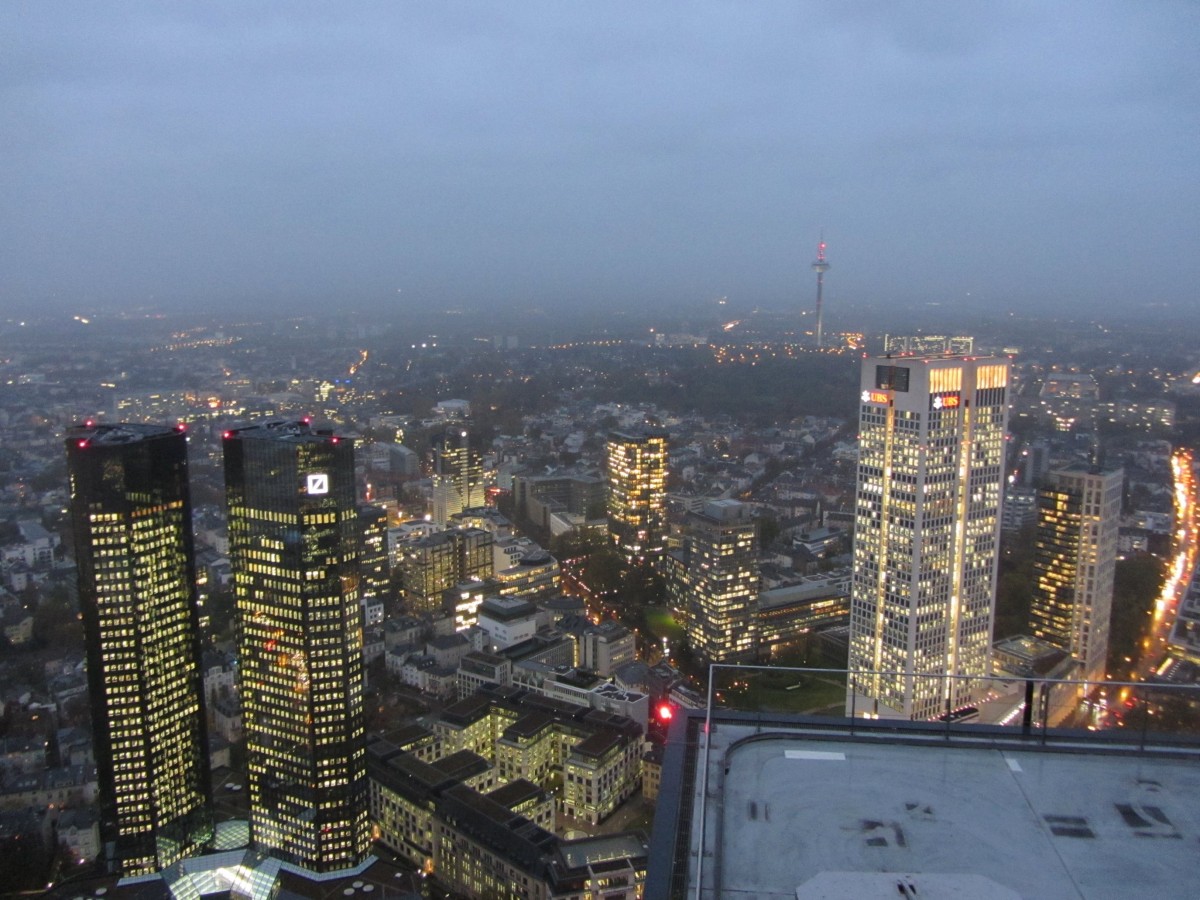 Aussicht von dem Main Tower, Frankfurt am Main. (02.11.2012)