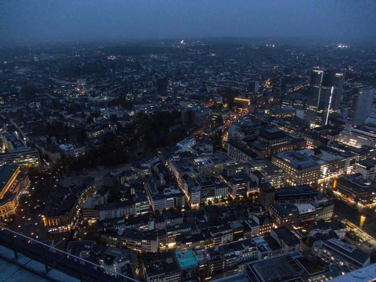 Aussicht von dem Main Tower, Frankfurt am Main. (02.11.2012)