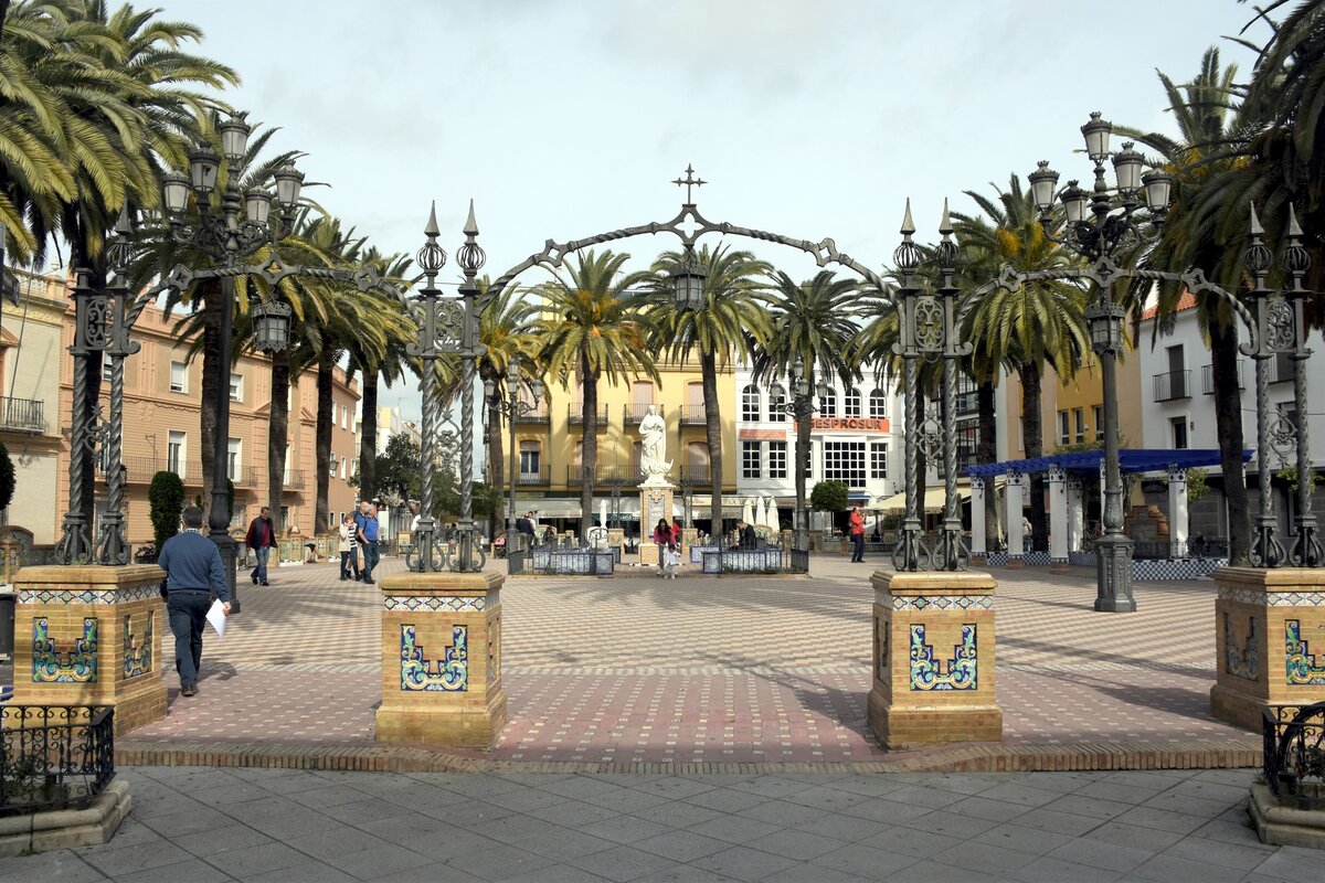 AYAMONTE (Provincia de Huelva), 12.02.2020, auf der Plaza de la Laguna