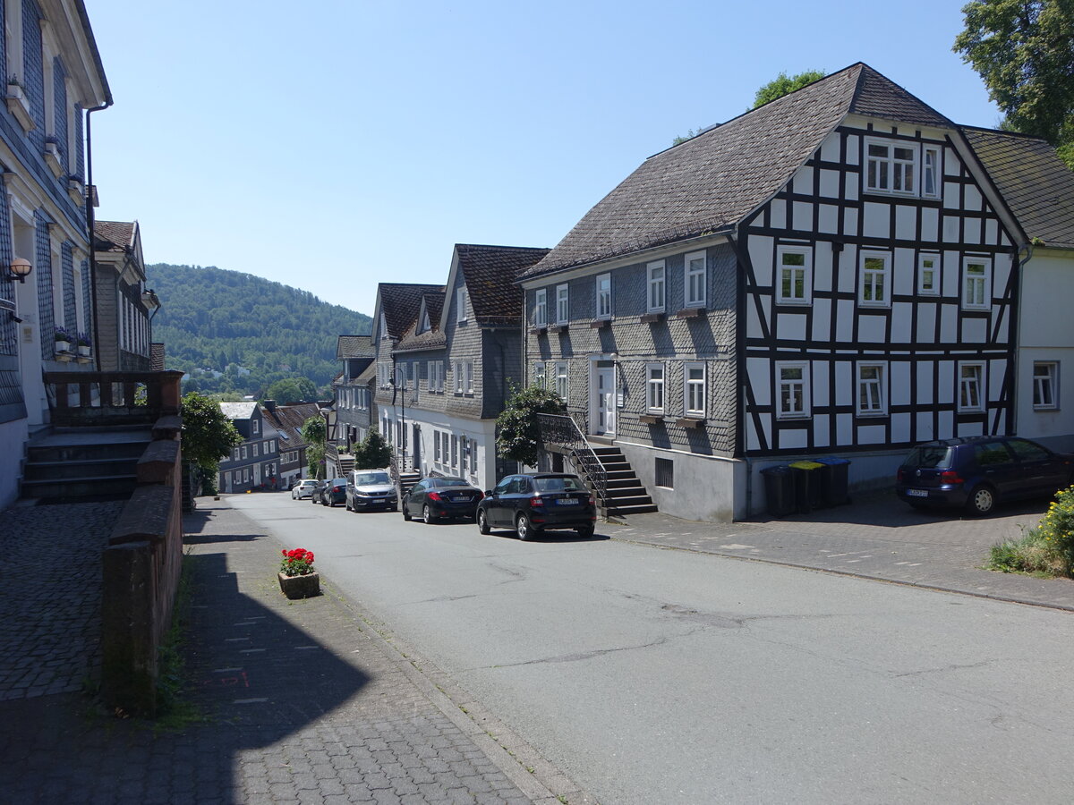Bad Berleburg, H�user in der Schlo�stra�e (26.06.2026)
