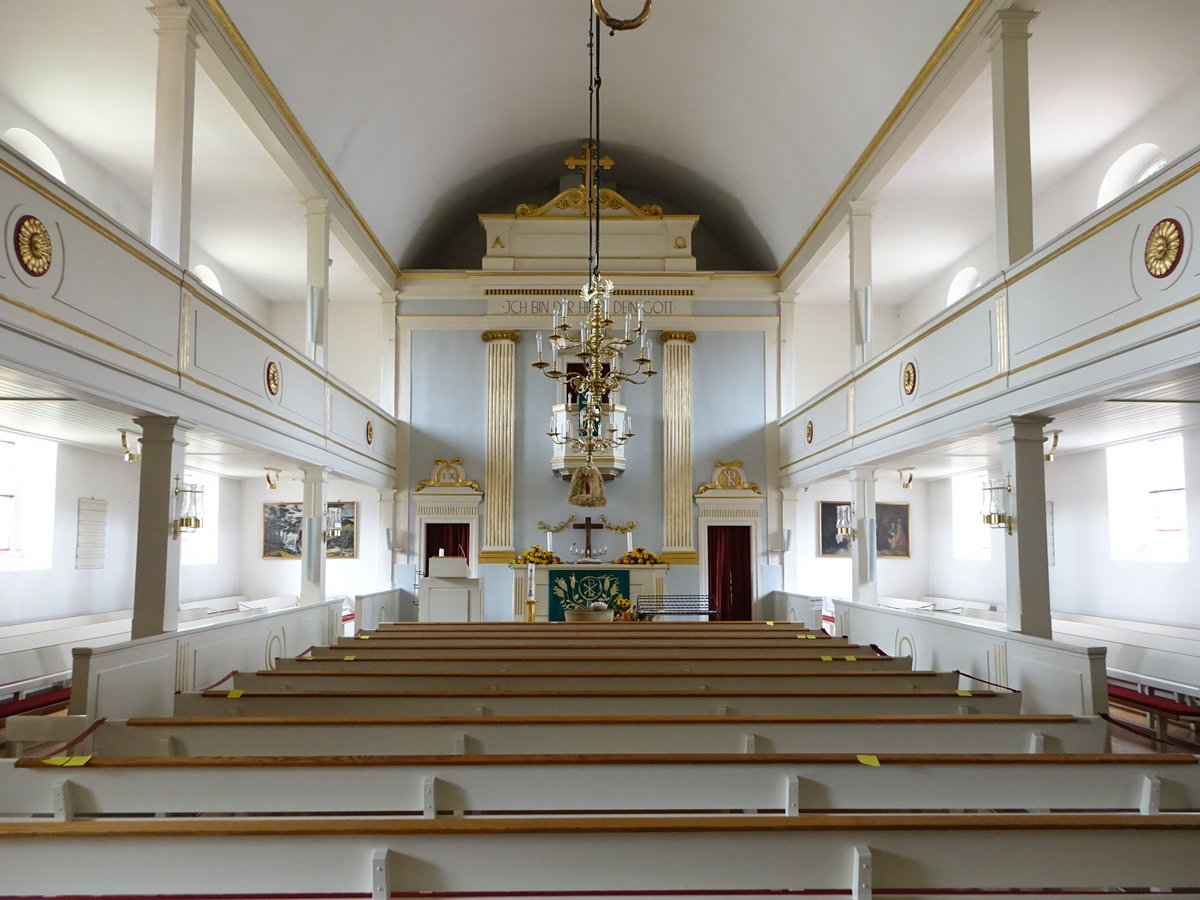 Bad Bevensen, Innenraum der evangelischen Dreiknigskirche (26.09.2020)