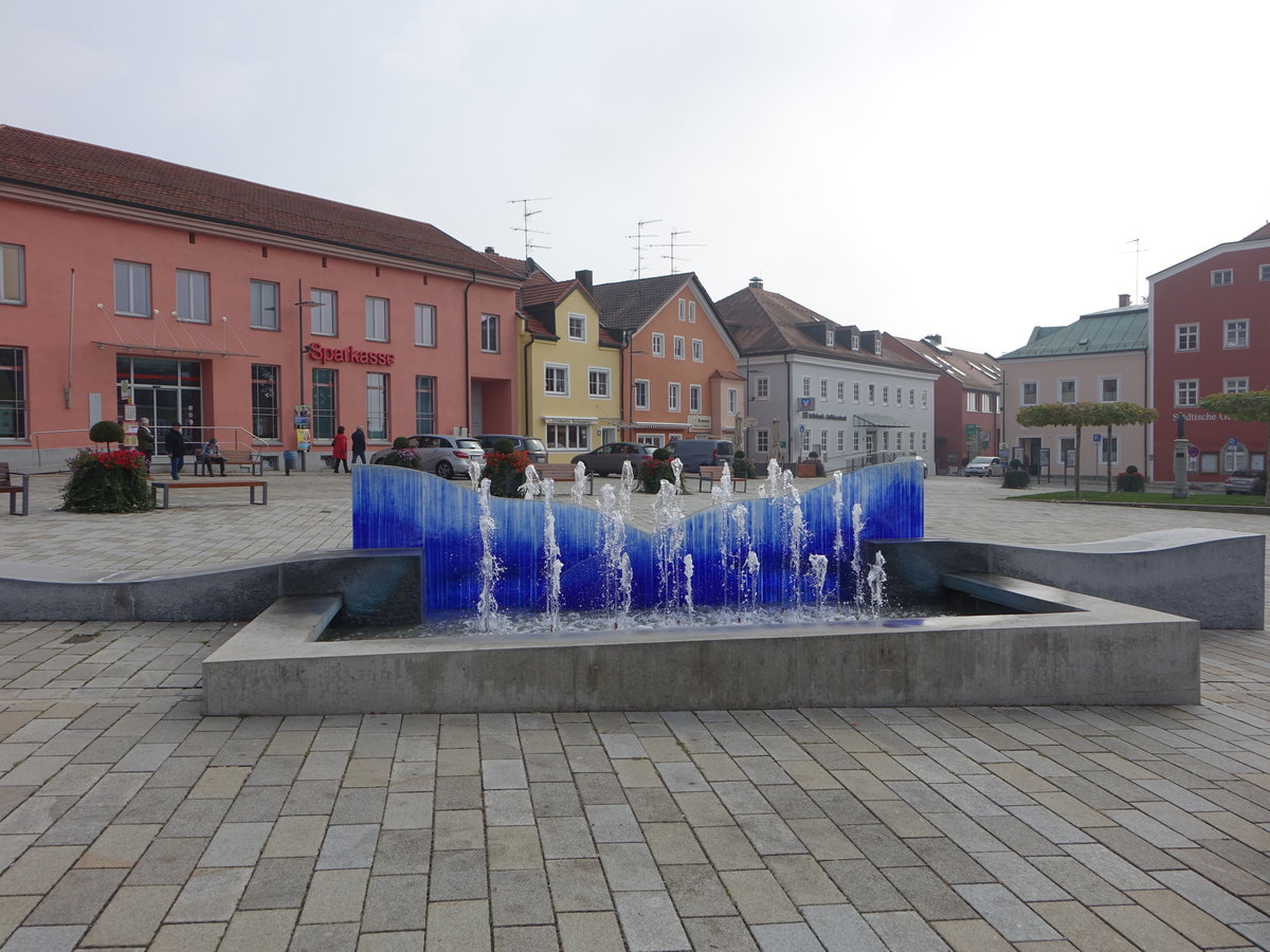 Bad Griesbach, Brunnen am Stadtplatz (20.10.2018)