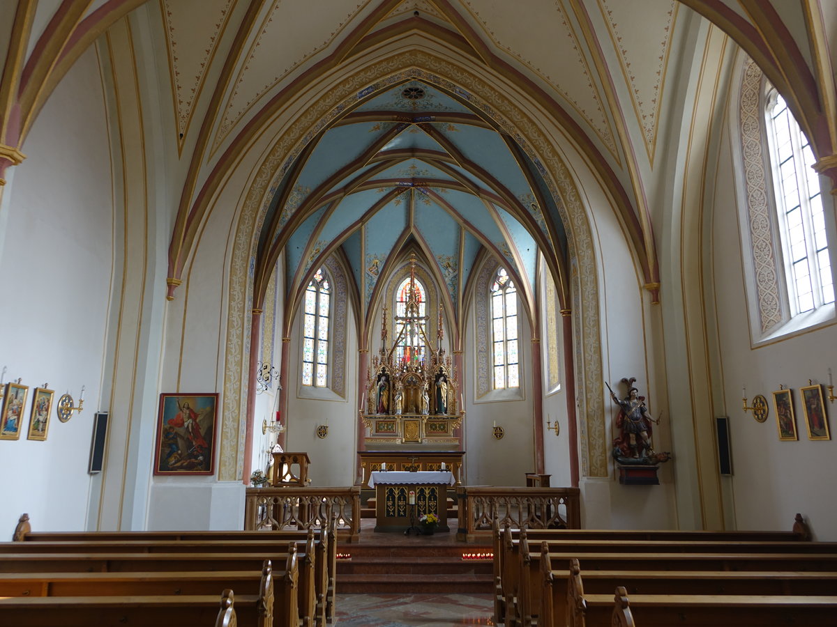 Bad Griesbach, sptgotischer Innenraum der Pfarrkirche St. Michael (20.10.2018)