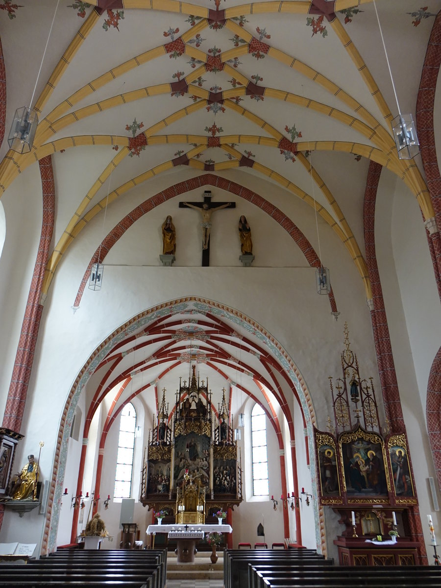 Bad Hhenstadt, sptgotischer Innenraum der Maria Himmelfahrt Kirche (20.10.2018)