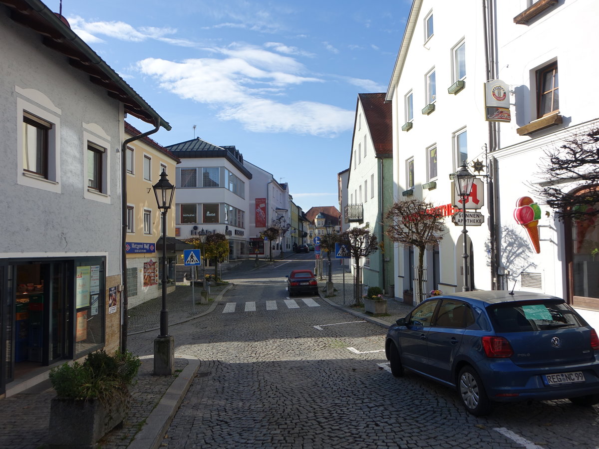 Bad Ktzting, Huser in der Herrenstrae in der Altstadt (05.11.2017)