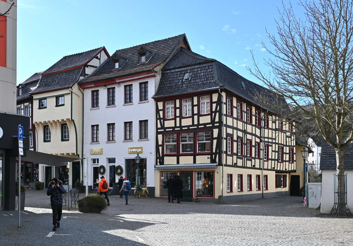 Bad Mnstereifel - Fachwerkgebude an der Kreuzung Fibergasse  - Orchheimer Str. 14.02.2021