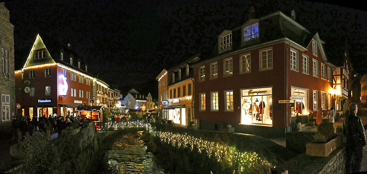 Bad Mnstereifel Innenstadt mit Erftlauf - 22.12.2018