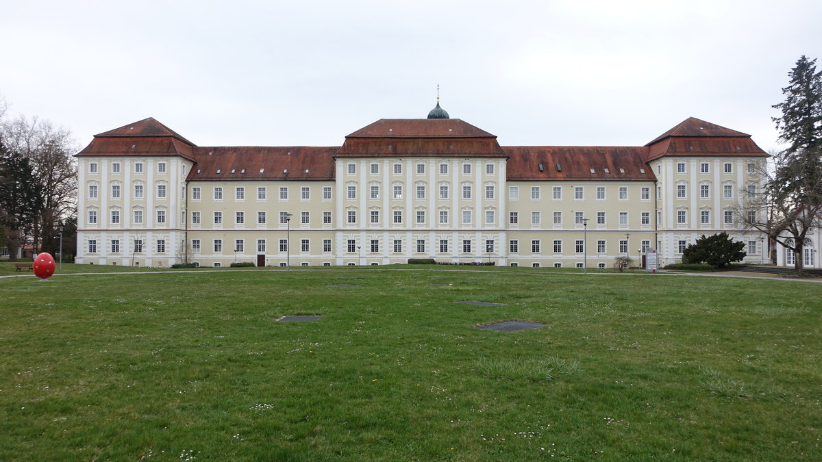 Bad Schussenried, Barockbau des ehem.  Prmonstratenser-Reichsstifts, erbaut ab 1748 durch Dominikus Zimmermann (05.04.2021)