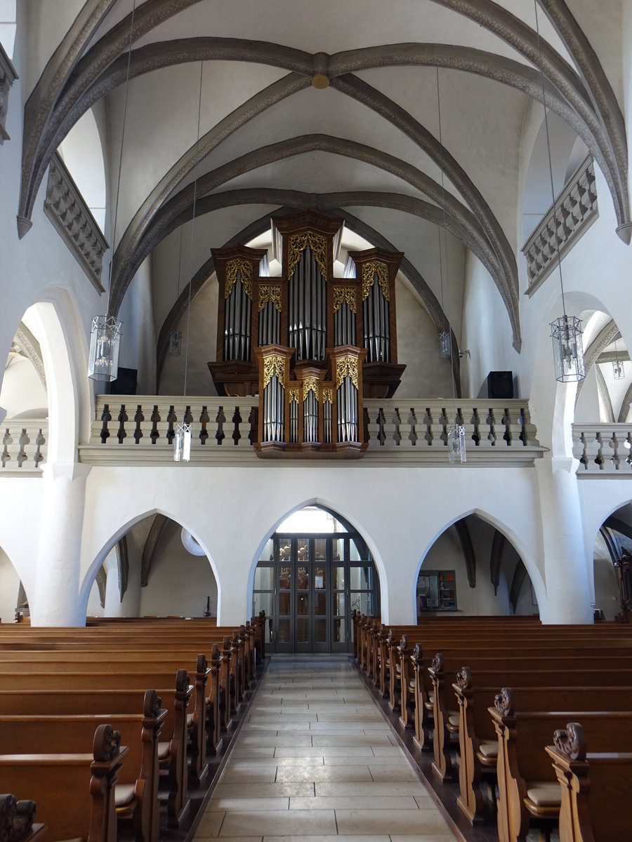 Bad Staffelstein, Orgelempore in der St. Kilian Kirche (07.04.2018)