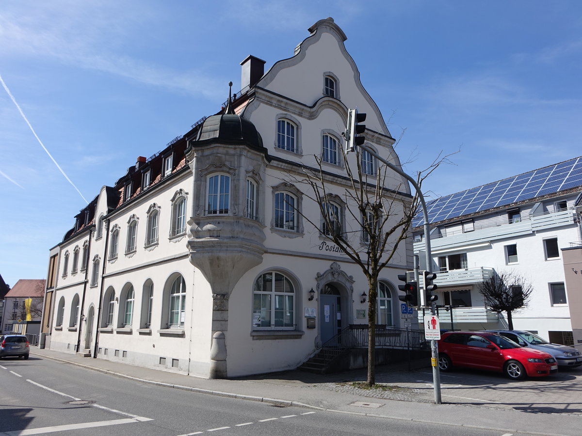 Bad Waldsee, ehemaliges Postgebäude in der Bleicherstraße (28.03.2021)