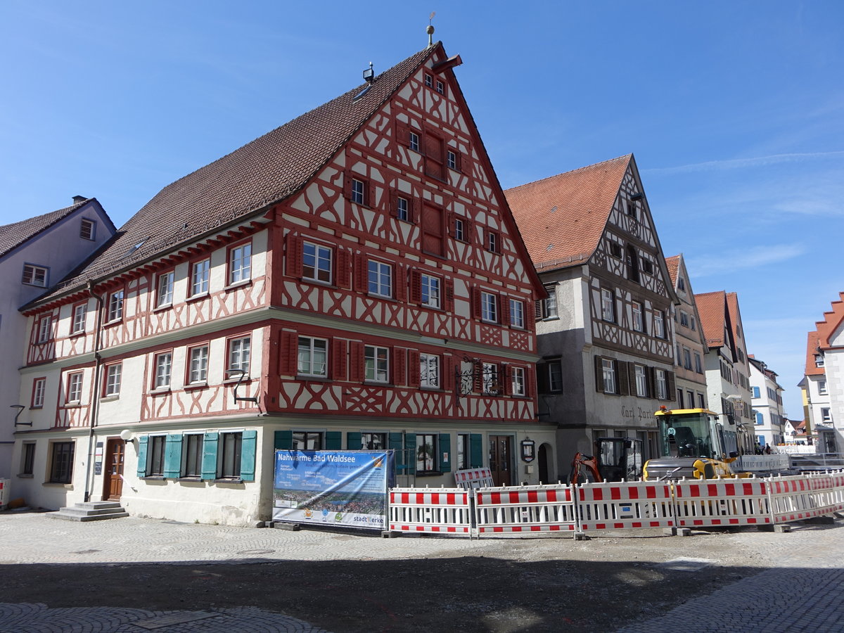 Bad Waldsee, Gasthof zum Hirschen in der Hauptstrae (28.03.2021)