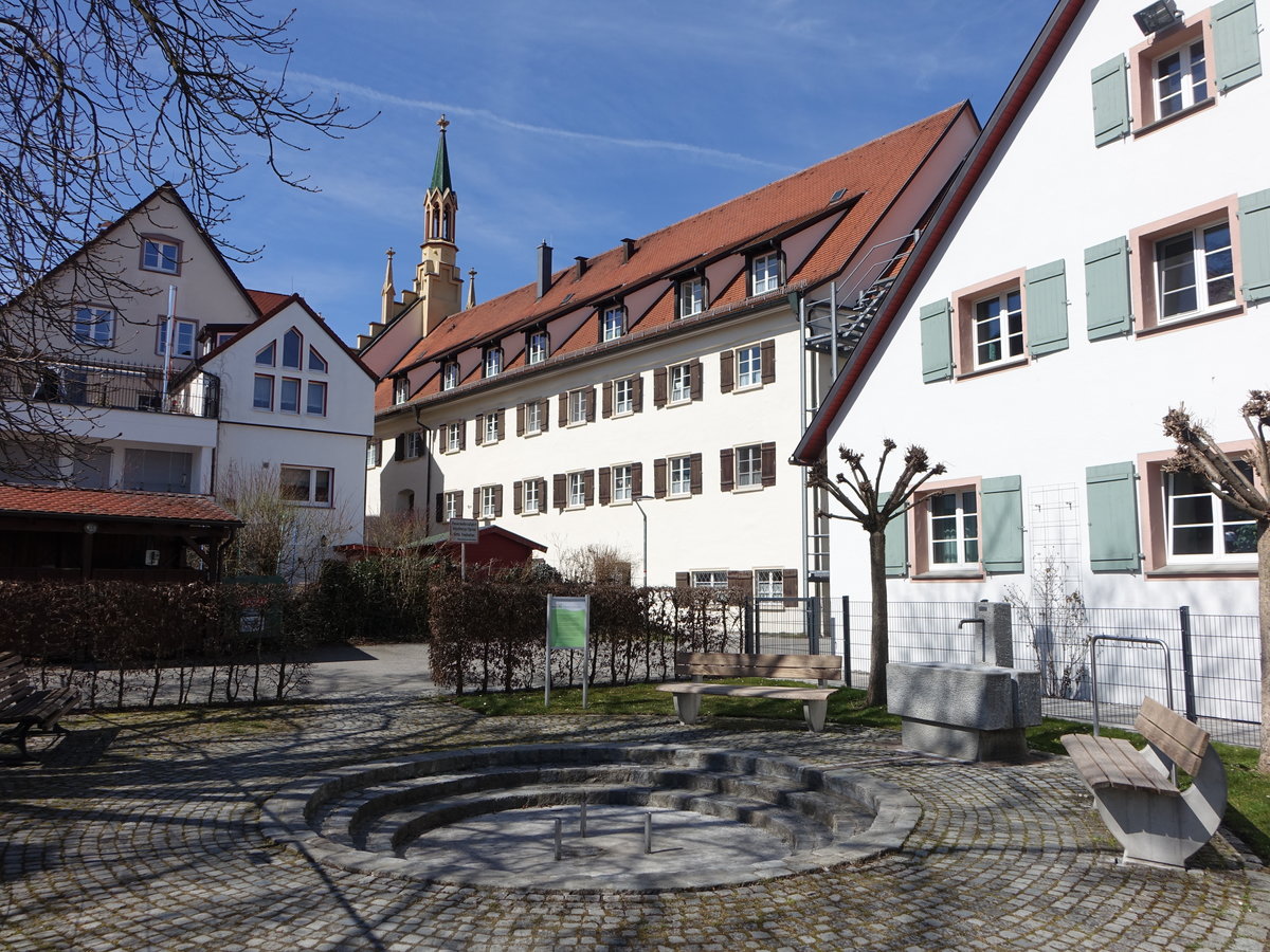 Bad Waldsee, Hl. Geist Spital am Uferweg, Spitalgebude von 1659 (28.03.2021)