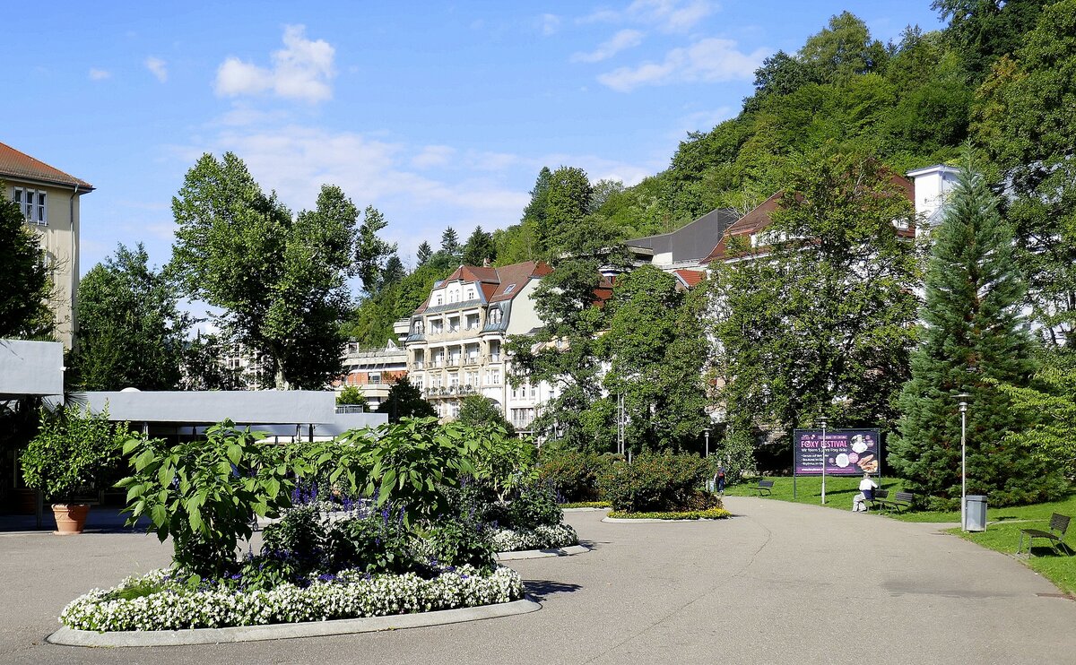 Bad Wildbad, am Eingang zum Kurpark, Sept.2026