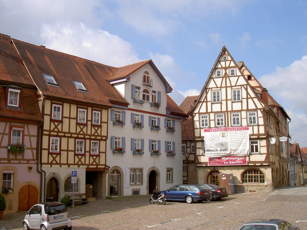 Bad Wimpfen, Huser am Marktplatz (24.08.2008)