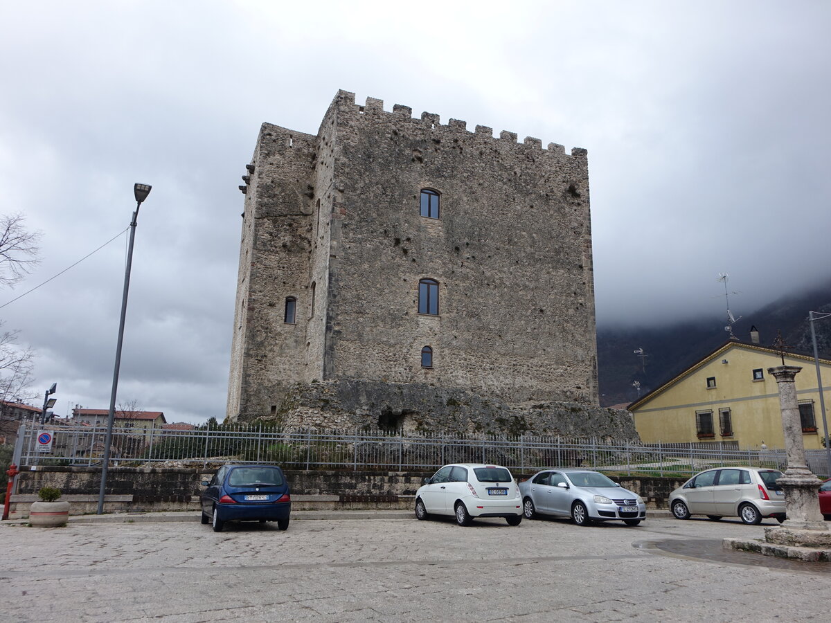 Bagnoli Irpino, Castello Cavaniglia, erbaut im 7. Jahrhundert (26.02.2023)