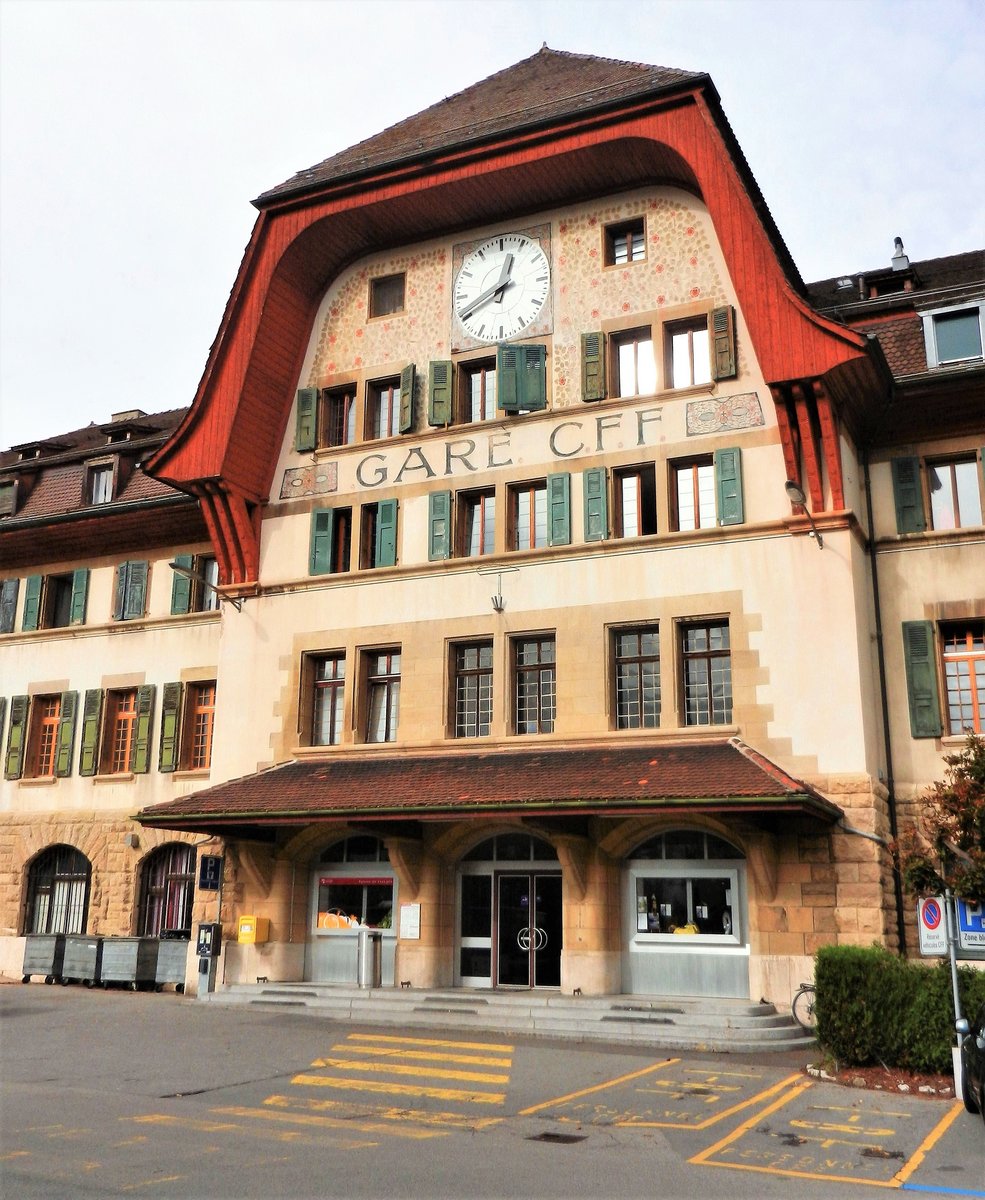 Bahnhof Vallorbe, 1913-1915 erbaut, aber schon 1913 in Betrieb genommen - 25.10.2013