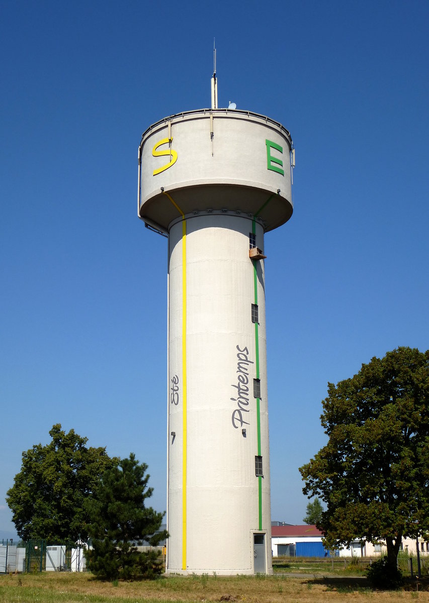 Balgau im Elsa, der Wasserturm, Aug. 2016