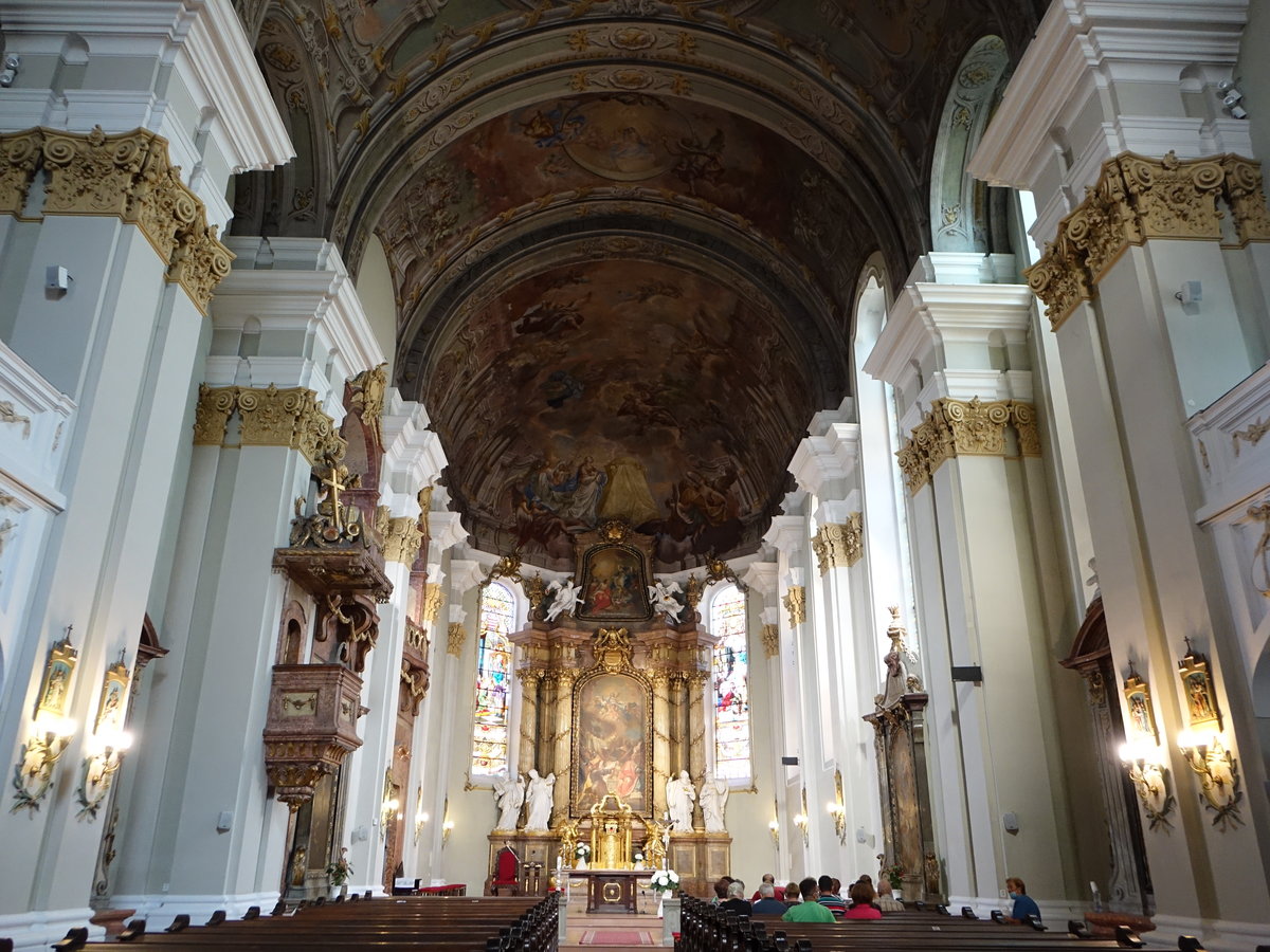 Banska Bystrica / Neusohl, Innenraum der Maria Himmelfahrt Kirche (07.08.2020)